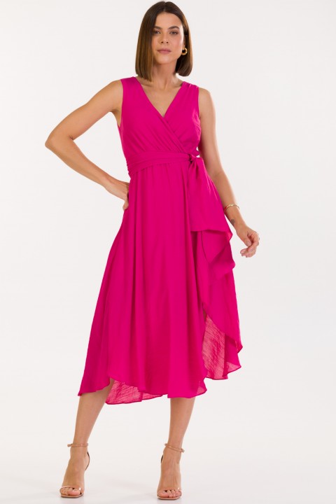 Vestido Midi de Alfaiataria Feminina Whitney - Pink Eletric - Tlic Rio