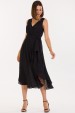 Vestido Midi de Alfaiataria Feminina Whitney - Preto - Tlic Rio