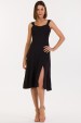 Vestido Midi de Alfaiataria Feminina Mariah - Preto - Tlic Rio