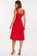 Vestido Midi de Alfaiataria Feminina Mariah - Vermelho Sunset - Tlic Rio