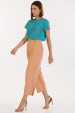 Calça Pantacourt de Alfaiataria Feminina Amapola - Camel Clay - Tlic Rio