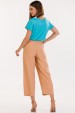 Calça Pantacourt de Alfaiataria Feminina Amapola - Camel Clay - Tlic Rio
