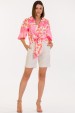 Blusa de Alfaiataria Feminina Camélia - Rosa Coqueiros - Tlic Rio