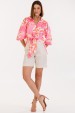 Blusa de Alfaiataria Feminina Camélia - Rosa Coqueiros - Tlic Rio