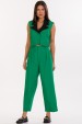 Blusa Cropped de Alfaiataria Feminina Isabelle - Verde Heineken com Preto - Tlic Rio