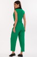 Blusa Cropped de Alfaiataria Feminina Isabelle - Verde Heineken com Preto - Tlic Rio
