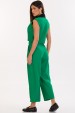 Blusa Cropped de Alfaiataria Feminina Isabelle - Verde Heineken com Preto - Tlic Rio