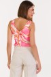 Blusa Regata de Alfaiataria Feminina Ana Julia - Rosa Coqueiros - Tlic Rio