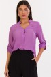 Camisa Manga Longa de Alfaiataria Feminina Lena - Lilás Verona - Tlic Rio