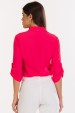 Camisa Manga Longa de Alfaiataria Feminina Anastasia - Coral Cosmopolitan - Tlic Rio