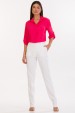 Camisa Manga Longa de Alfaiataria Feminina Anastasia - Coral Cosmopolitan - Tlic Rio