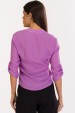 Camisa Manga Longa de Alfaiataria Feminina Lenince - Lilás Verona - Tlic Rio