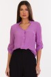 Camisa Manga Longa de Alfaiataria Feminina Lenince - Lilás Verona - Tlic Rio