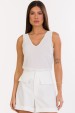 Blusa de Alfaiataria Feminina Raíza - Off White - Tlic Rio