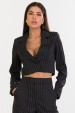 Blazer Curto de Alfaiataria Feminina Janaina - Preto - Tlic Rio
