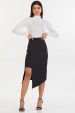 Saia Midi de Alfaiataria Feminina Rosalia - Preto - Tlic Rio