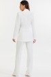 Blazer Alongado de Alfaiataria Feminina Lilla - Off White - Tlic Rio