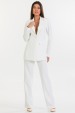 Blazer Alongado de Alfaiataria Feminina Lilla - Off White - Tlic Rio