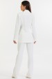 Blazer Alongado de Alfaiataria Feminina Lilla - Off White - Tlic Rio