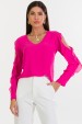 Blusa de Alfaiataria Feminina Manga Longa Nice - Pink - Tlic Rio