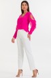 Blusa de Alfaiataria Feminina Manga Longa Nice - Pink - Tlic Rio