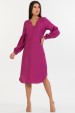 Vestido Midi de Alfaiataria Feminina Olga - Rosa Division - Tlic Rio