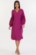 Vestido Midi de Alfaiataria Feminina Olga - Rosa Division - Tlic Rio