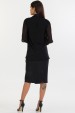 Saia Midi de Alfaiataria Feminina Hebe - Preto - Tlic Rio