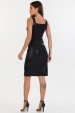 Vestido Midi de Alfaiataria Feminina Pollyana - Preto - Tlic Rio