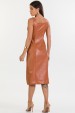 Vestido Midi de Alfaiataria Feminina Tuyla - Mocaccino - Tlic Rio