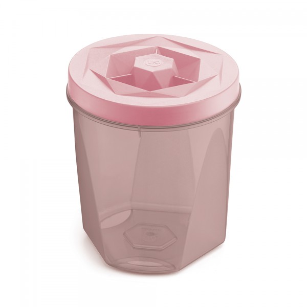 Porta Mantimentos Vision Translúcido 1,1 Litros Rosa