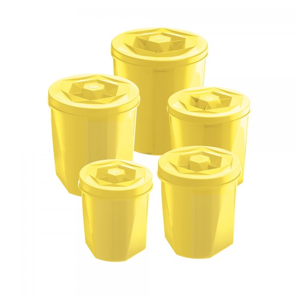 Kit 5 Porta Mantimentos Color Amarelo