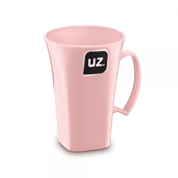 Caneca Cappuccino Plus 400ml Rosa