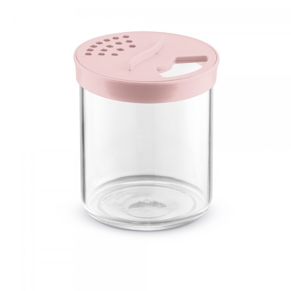 Farinheiro P com Tampa Rosa