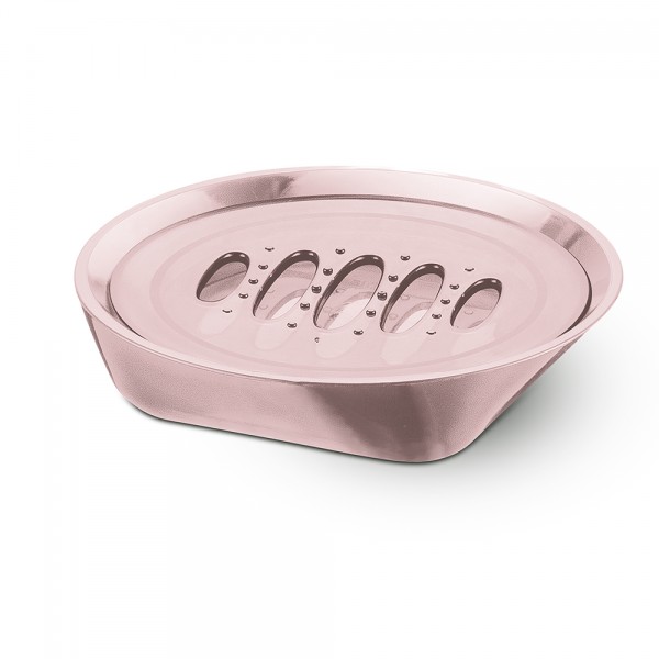 Saboneteira Premium Translúcido Rosa