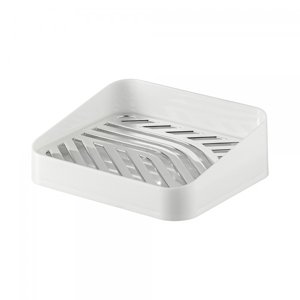 Saboneteira Slim Metalizado Prata