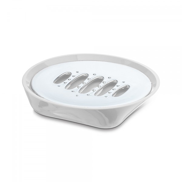 Saboneteira Premium Metalizado Prata