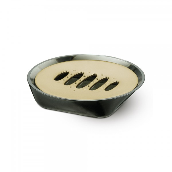 Saboneteira Premium Metalizado Dourado