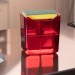 Dispenser Porta Detergente Premium Translúcido 500ml Vermelho