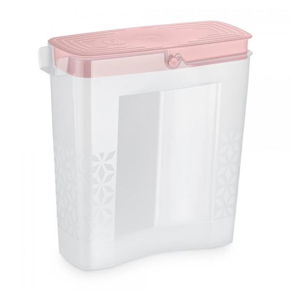 Porta Sabão em Pó Slim 1,65 Litros Rosa