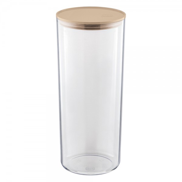 Organizador Hermético Translúcido 2.5 Litros Capuccino