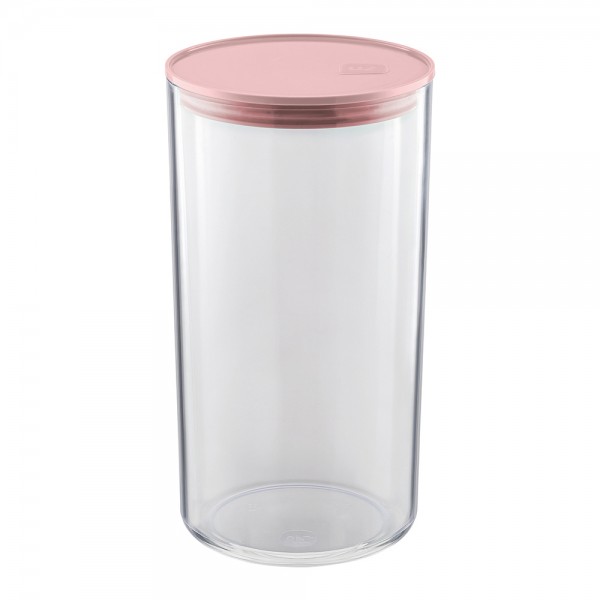 Organizador Hermético Translúcido 1,9 Litros Rosa Quartz