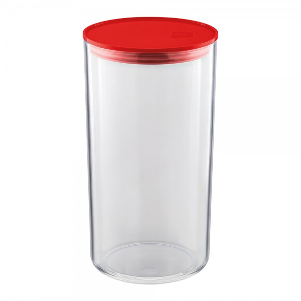 Organizador Hermético Translúcido 1,9 Litros Vermelho