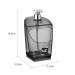Dispenser Porta Detergente Gold Translúcido 500ml Preto