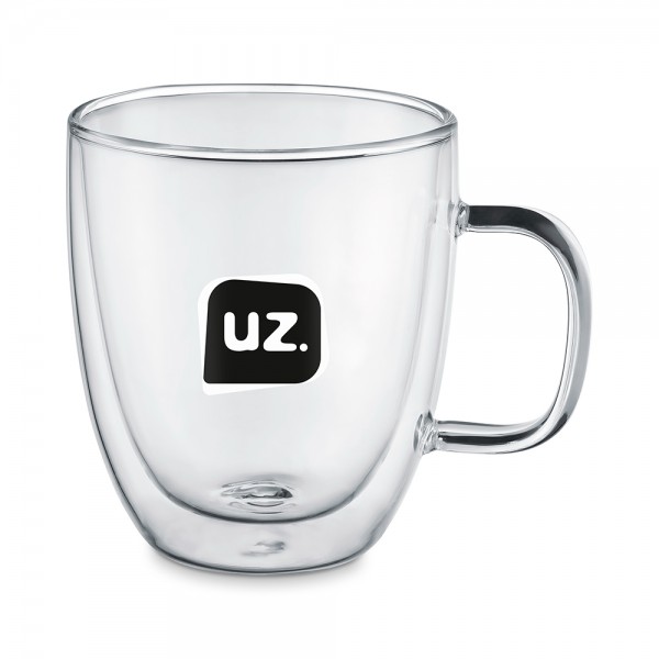 Caneca Térmica Vidro Borossilicato 350ml