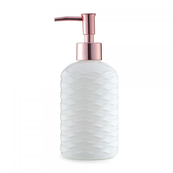 Saboneteira Vidro Branca 450 Ml