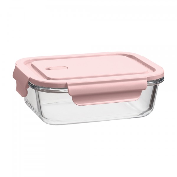 Pote Vidro Borossilicato 680ml Rosa