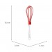 Batedor Ovos Cabo Transparente 25cm Vermelho