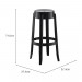 2 Banquetas Shine Plus Preto