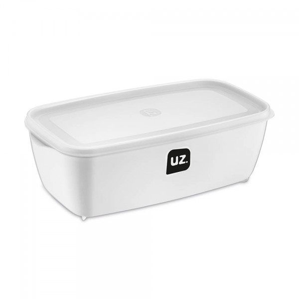 Pote Multiuso Retangular Branco 3 Litros